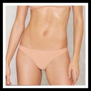 Nasty Gal MEDIUM Peach Bikini Bottom BNWT